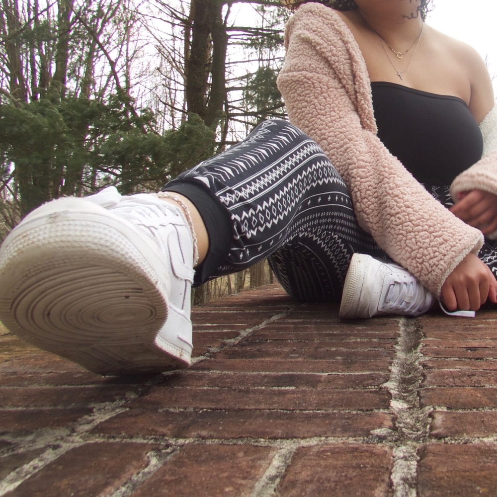 Pink & White teddy coat